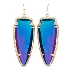 Kendra Scott Skylar Earrings Black Iridescent